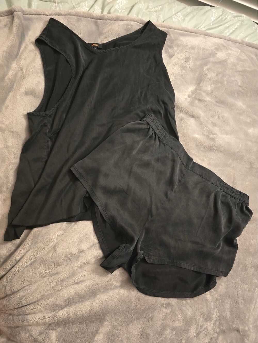 Quince 100% Silk Pajama Shorts Set